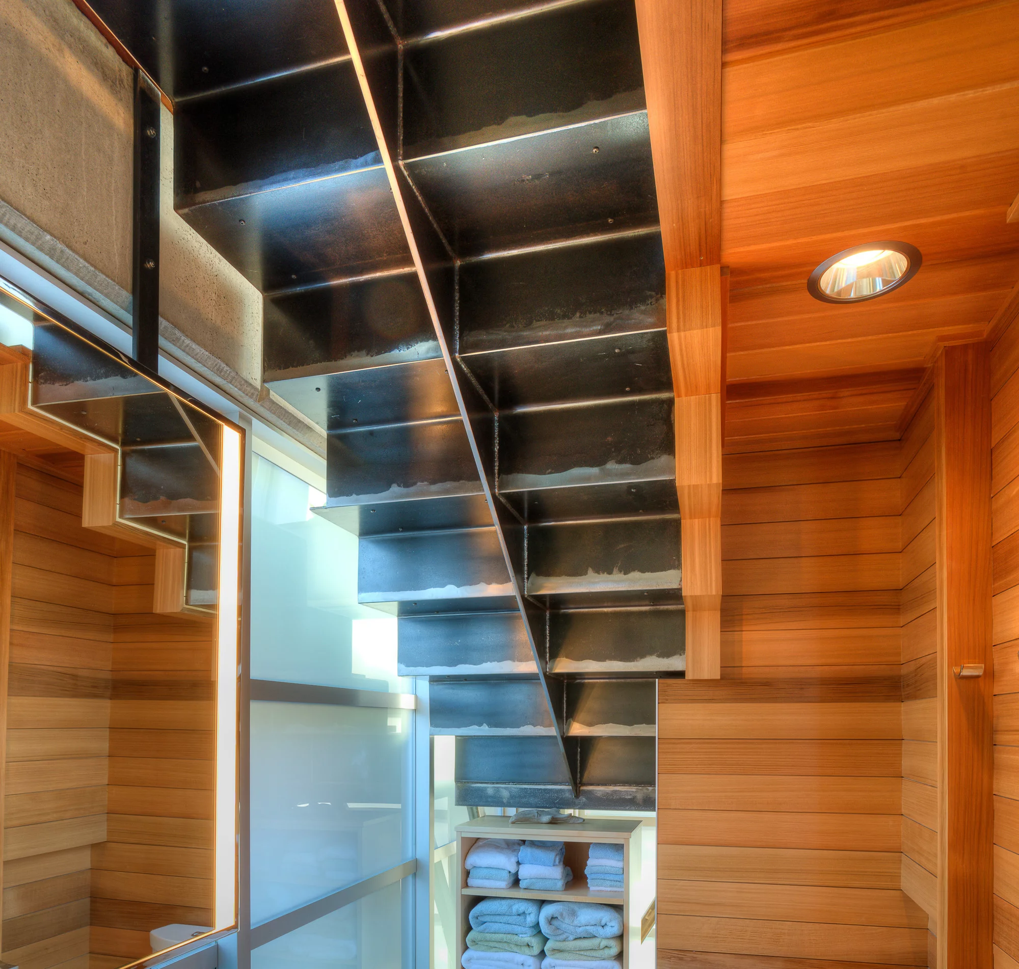 Designs Northwest Architects strove to add some warmth in the main living areas with cedar wood and ample natural light (Photo: Lucas Henning)