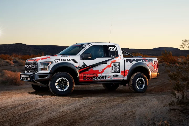 The Raptor is available in four or two door bodystyles, but the off road racer in two door only