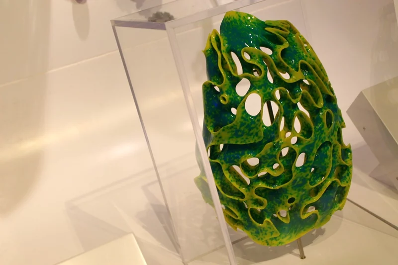 "Pneuma 2" is a 3D-printed sculpture by Neri Oxman