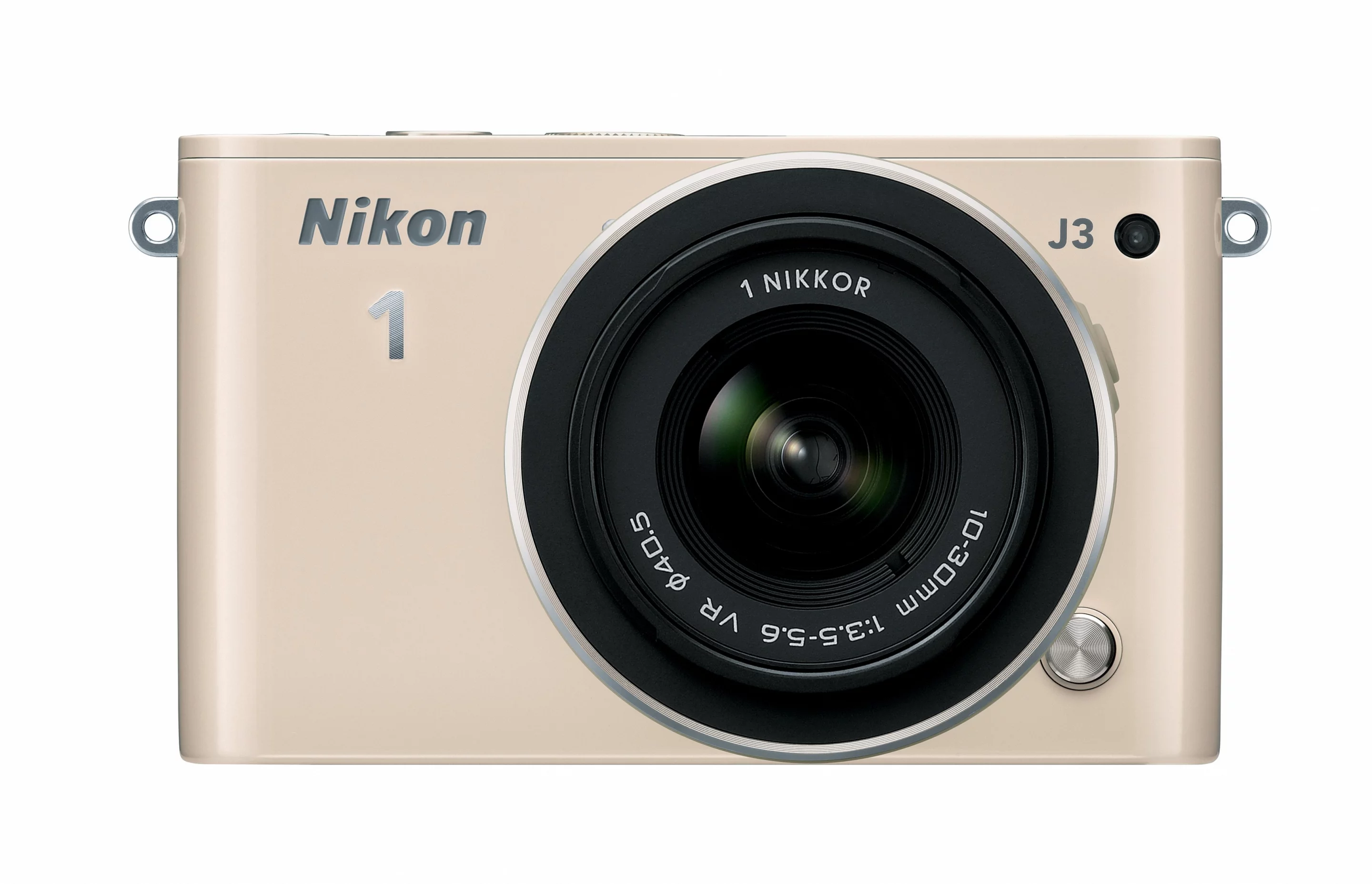 The Nikon 1 J3 will be available in white, black, silver, red, and beige from February for $600 with a 1 NIKKOR 10-30mm f/3.5 – 5.6 VR lens