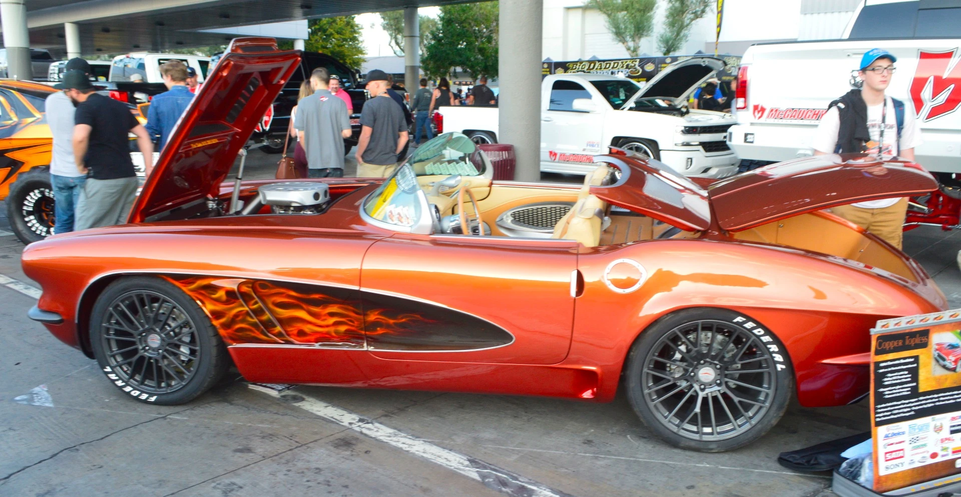 This 1962 Corvette Roadster "Copper Topless" has over 1,000 hp