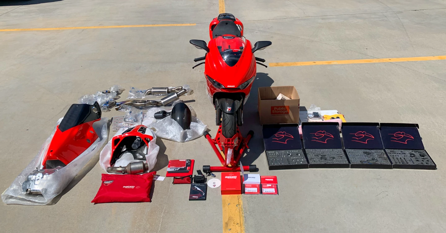 Originally sold for $72,500 in 2008, this is the most expensive Ducati Desmosedici RR sold to date – it fetched $85,600 at Iconic Motorbike Auctions in April 2020.
