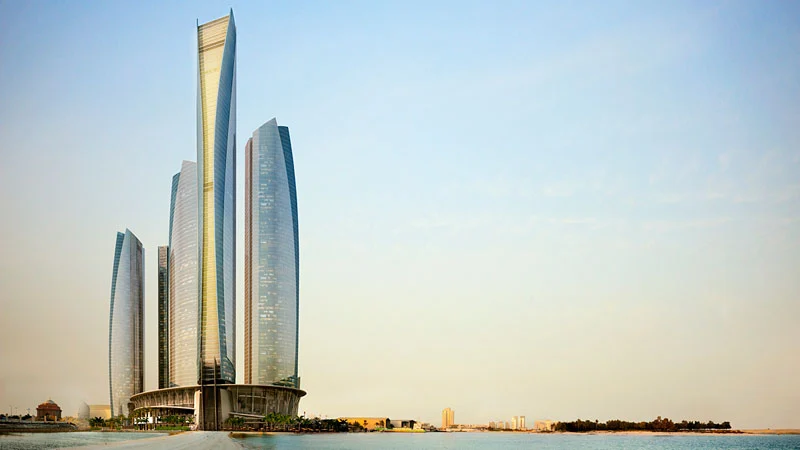 Etihad Towers in Abu Dhabi
