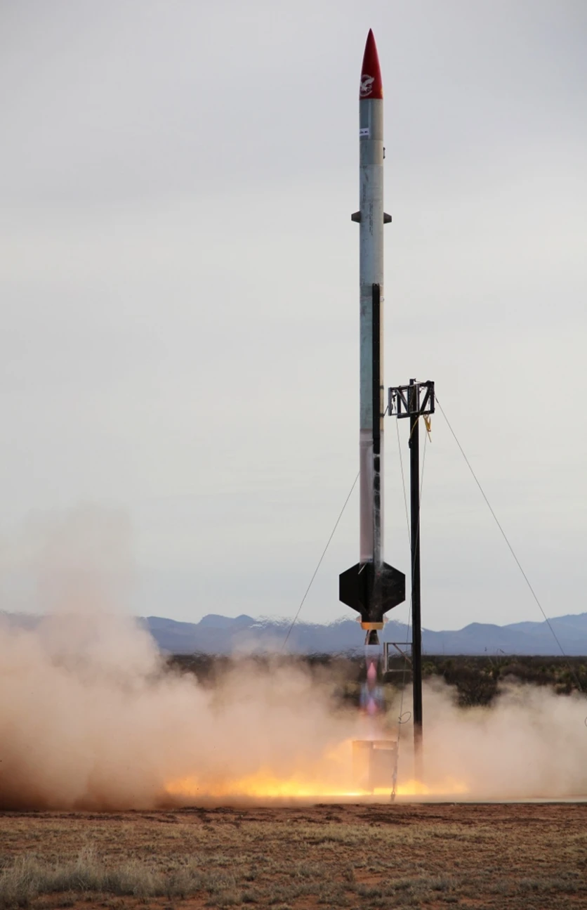 STIG-A, STIG-B's predecessor, launching (Photo: Armadillo Aerospace)