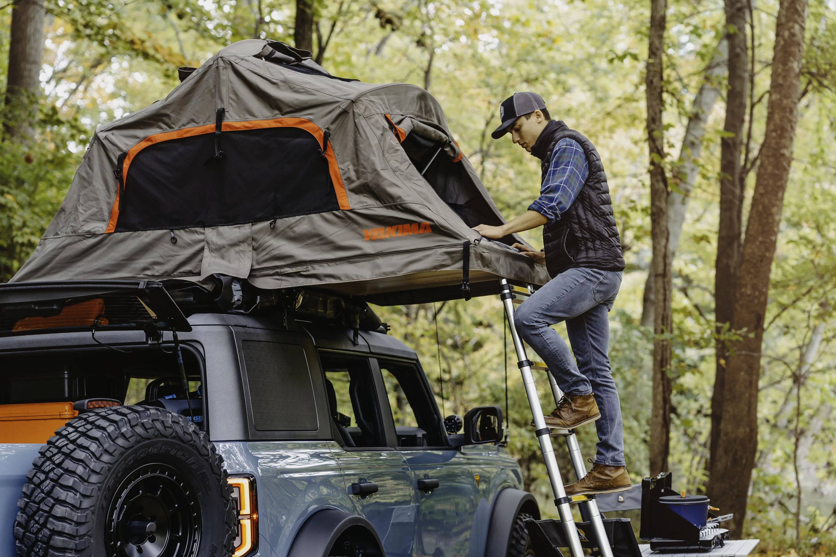 Yakima's two-person roof-top tent isn't the most innovative model on the market, but it'll get the job done