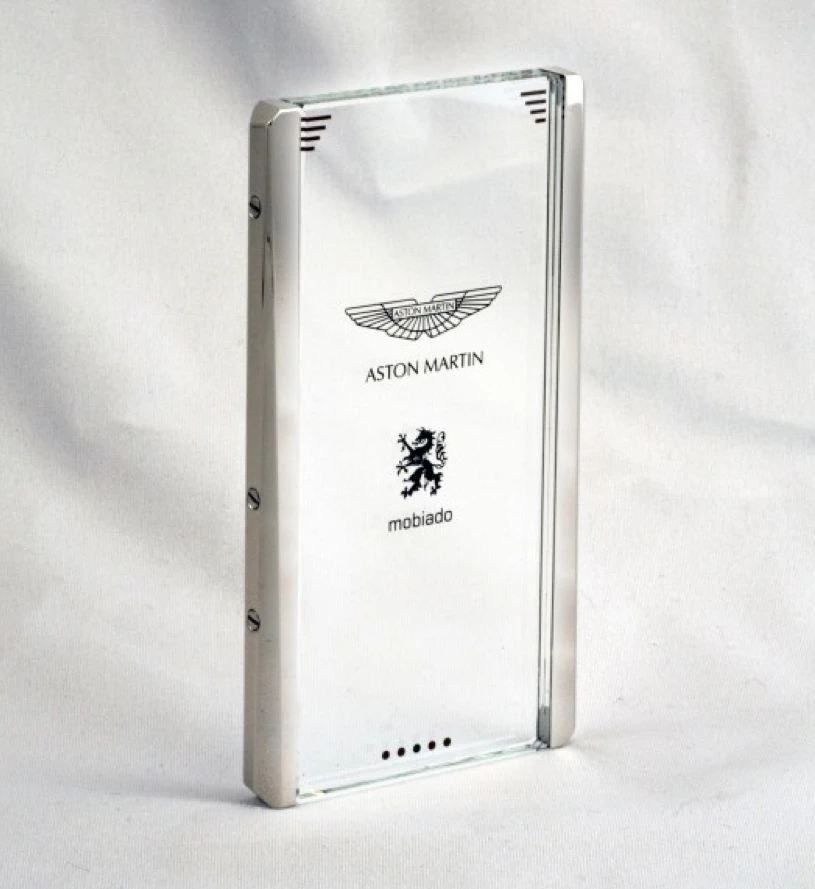 The transparent CPT002 Aston Martin Concept Phone from Mobiado