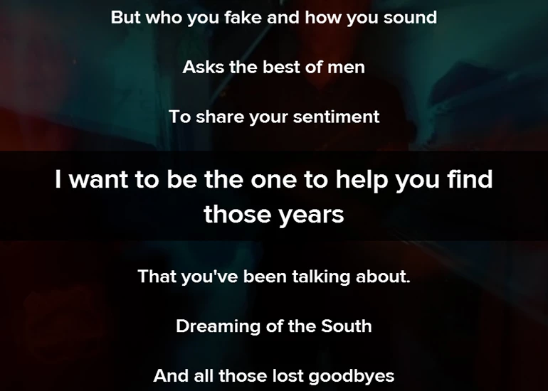 Sing along with your favorite tunes