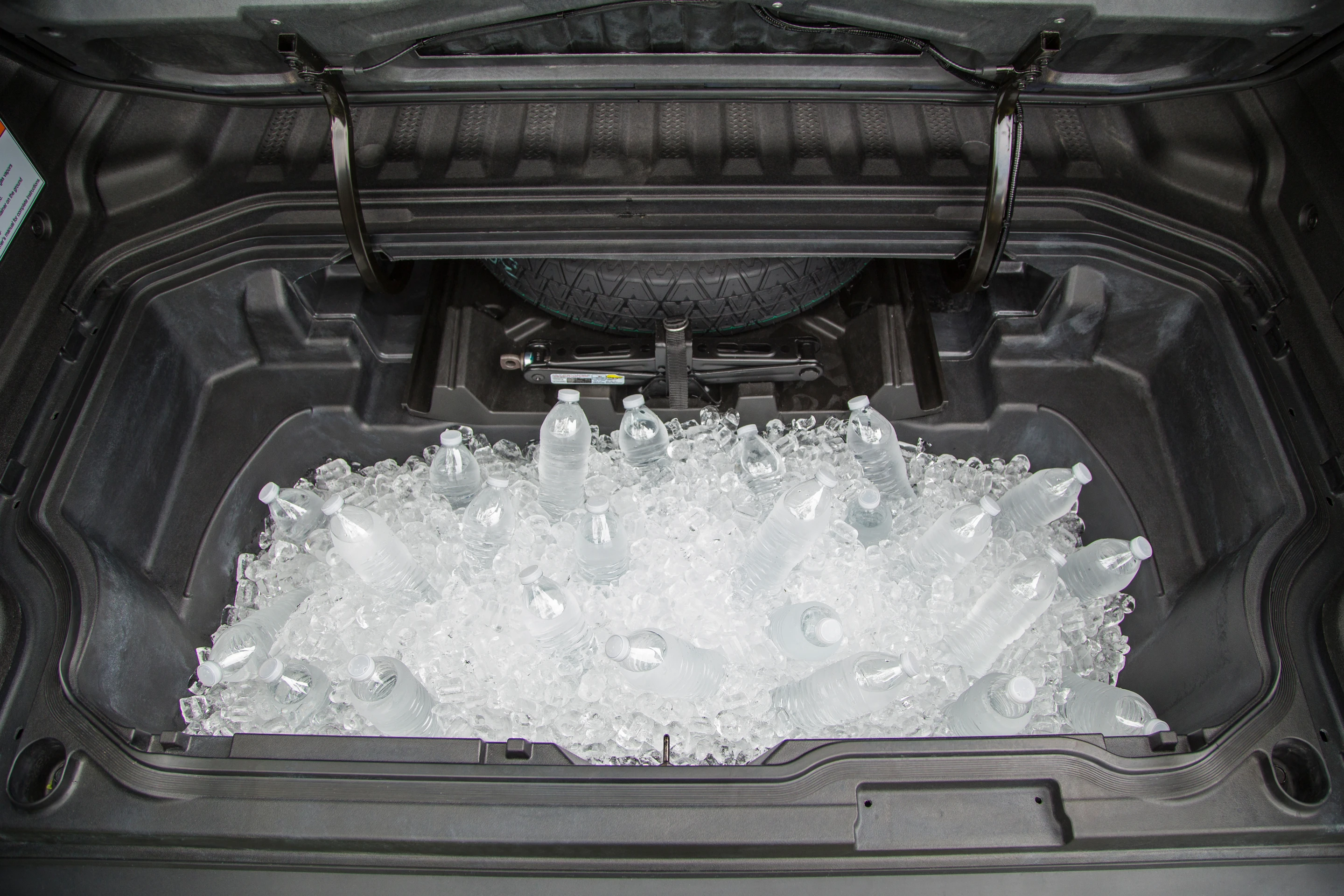 The versatile and watertight (with drain plugs) under-bed storage compartment in the Honda Ridgeline is exceptionally useful