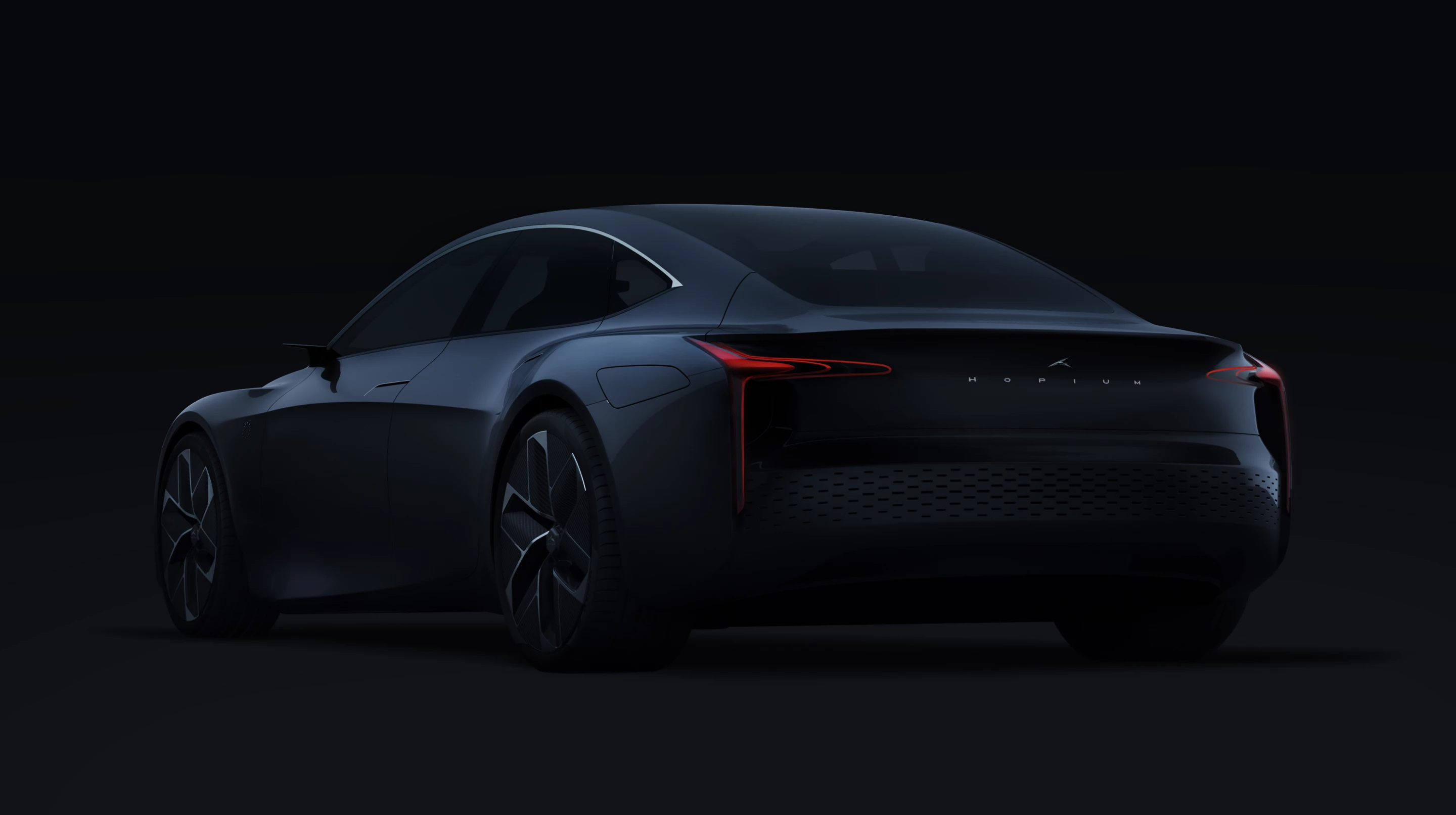 Hopium rolls out a prototype of its handsome hydrogen-powered sedan