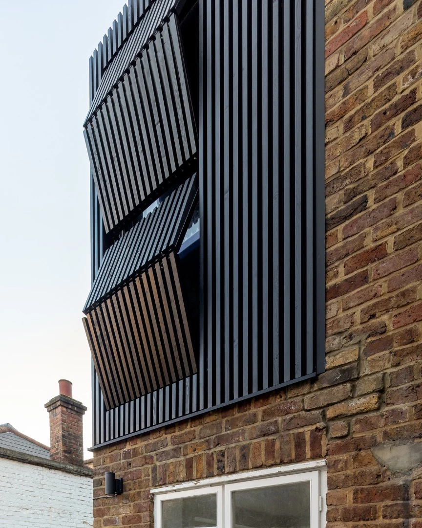 Black Box's shutters were prefabricated by specialists in Scotland