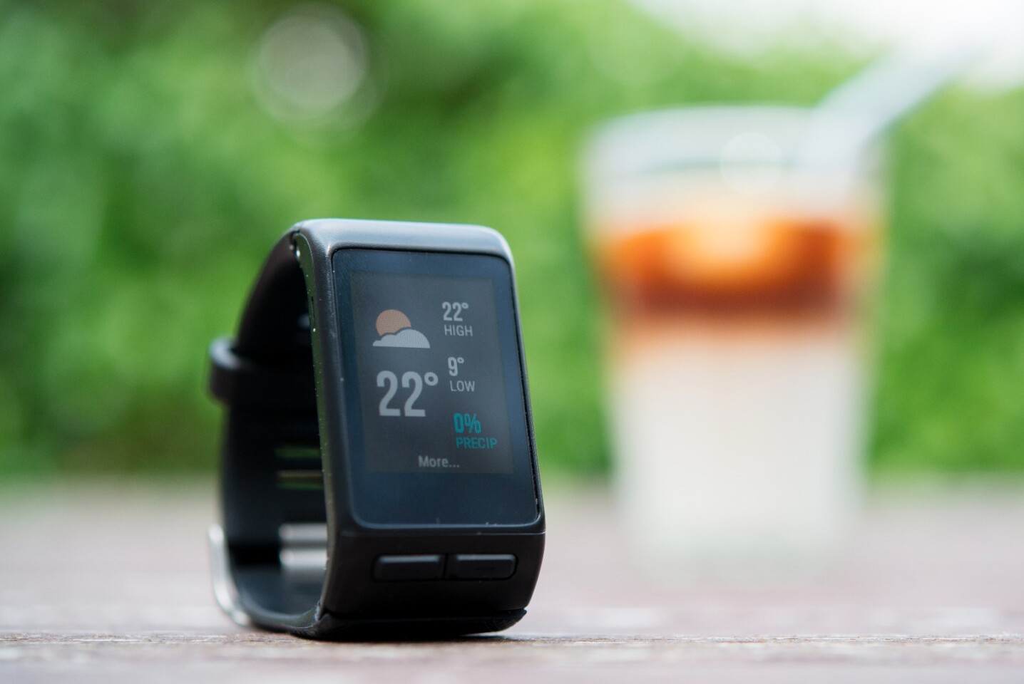 The Gamin Vivoactive HR can also let you know what the weather is going to be like.