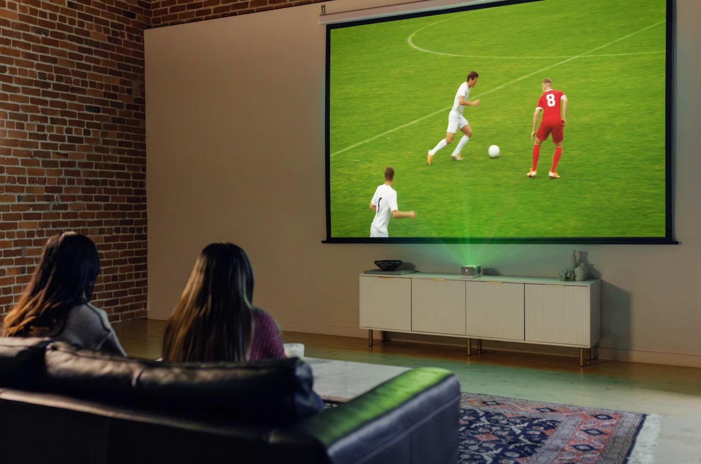 The Screeneo UL5 can throw 100-inch Full HD visuals just inches away from the wall or screen