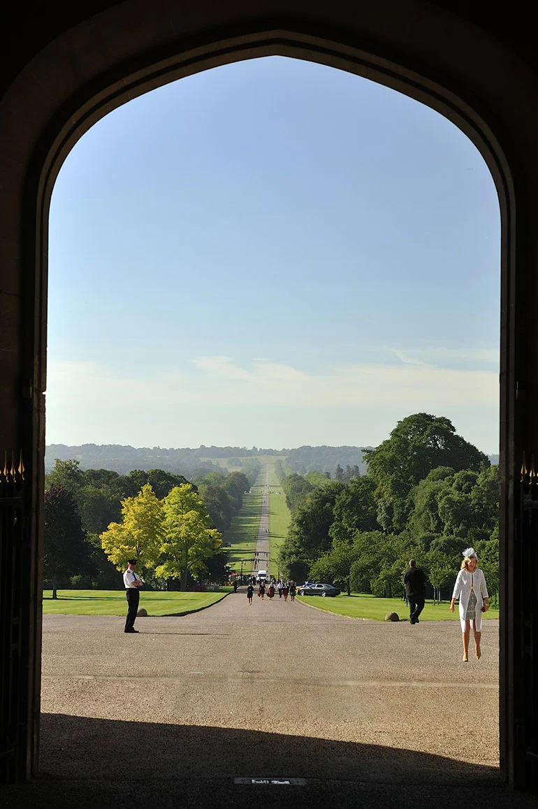 The view from the castle down to the Great Park