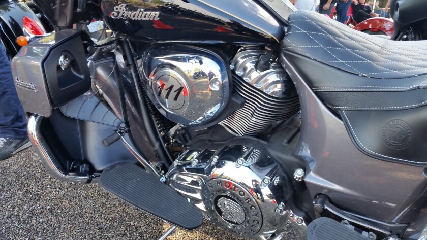 The Roadmaster is powered by Indian's signature 111 cubic inch Thunder Stroke V-twin