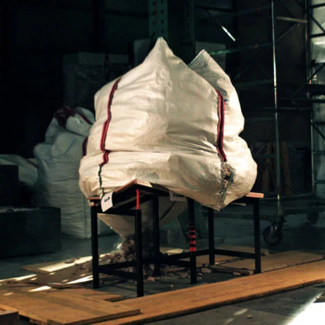 The designers dropped solid blocks of steel and concrete as well as bags of rocks weighing up to 1000 kg (about 1 ton) onto their desk