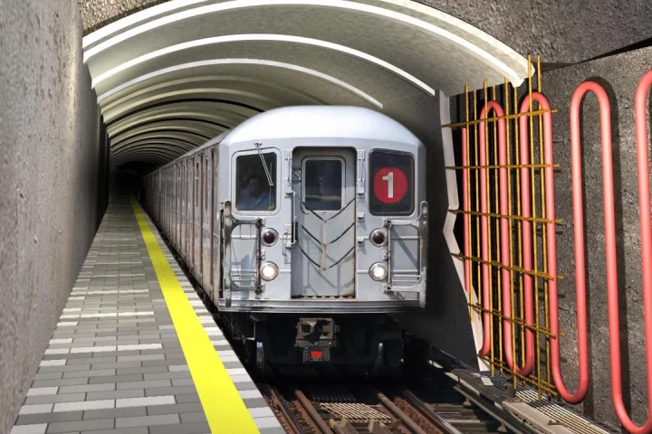 Researchers at EPFL have calculated the benefits of a geothermal heat recovery system for train tunnels