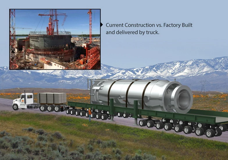 The NuScale SMR is designed to be factory built
