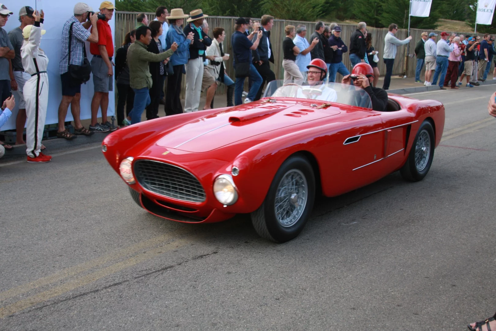An early ferrari Mexico commences The Pebble Beach Concours d'Elegance Tour d"Elegance