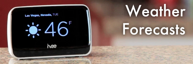 The Sleek can give you weather, stock and other information upon request