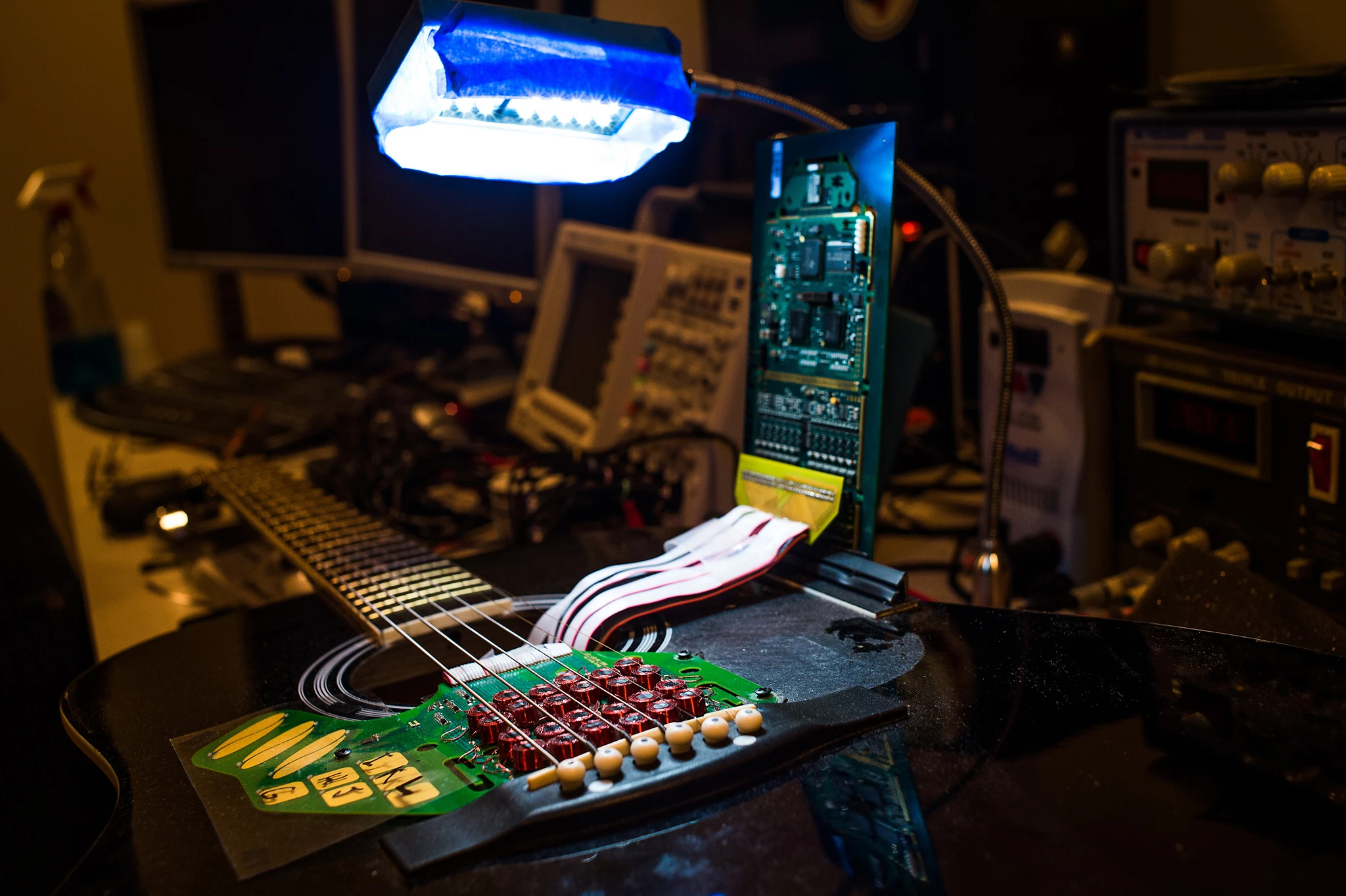 Although Moog has chosen an acoustic guitar to demonstrate its early prototype, the company sees the technology being used with other acoustic instruments and even being fixed to almost any surface or material