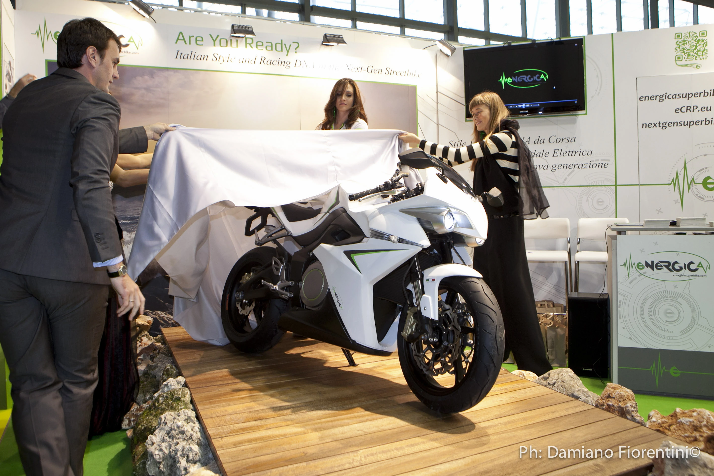 Energica electric superbike at EICMA 2011