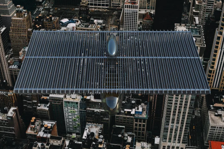 Like a flying set of venetian blinds, Volerian's aircraft designs are built around the idea of oscillating flappy wings sandwiched inside specially shaped ducts