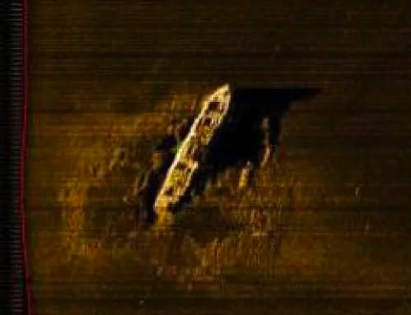A side-scan sonar image of the SS Gairsoppa