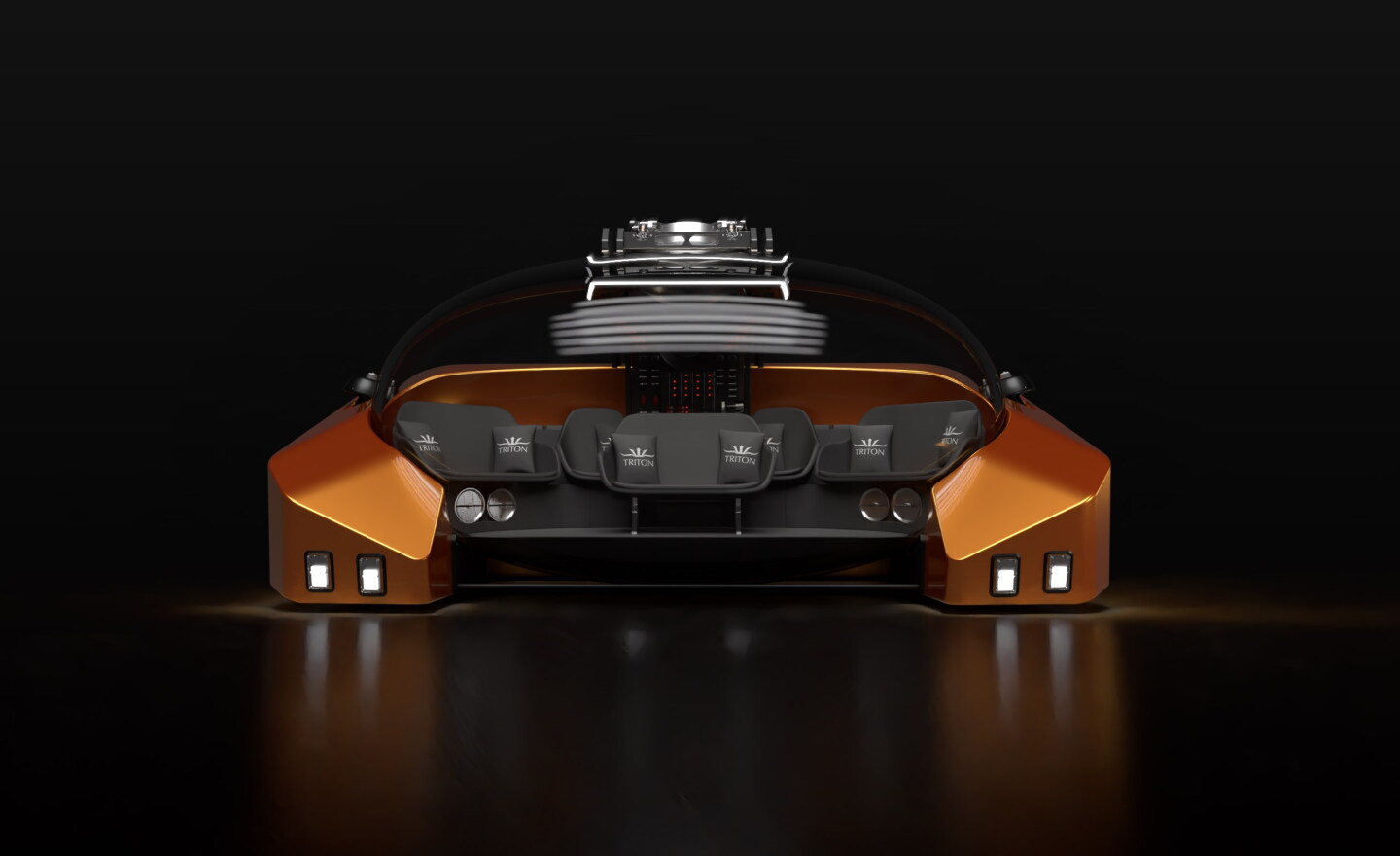 Triton's 660/9 debuts the company's world-first stretched acrylic bubble hull