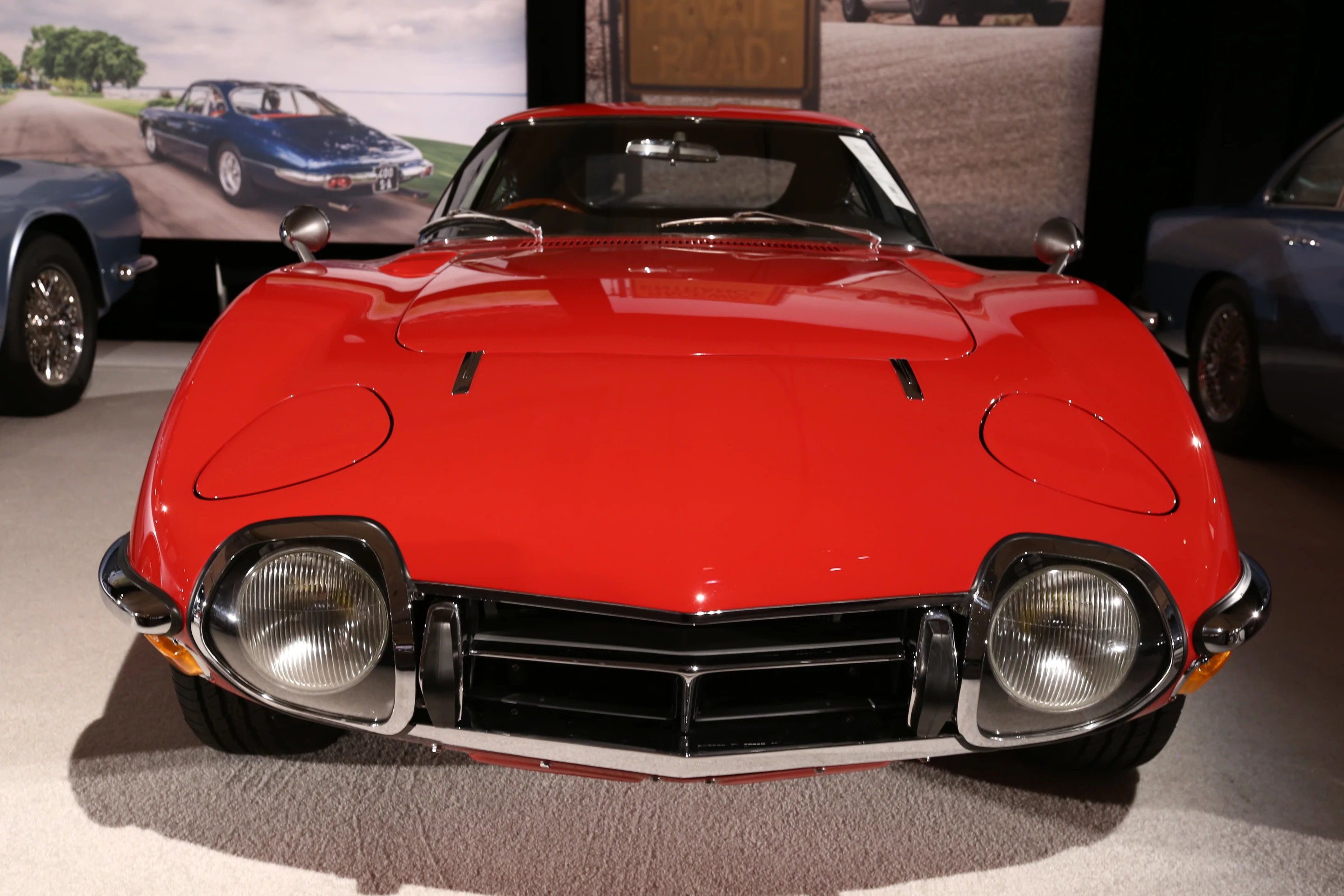 The 1967 Toyota 2000GT with its disproportionate headlights is considered one of the cars to watch (Photo: Angus MacKenzie/Gizmag.com)