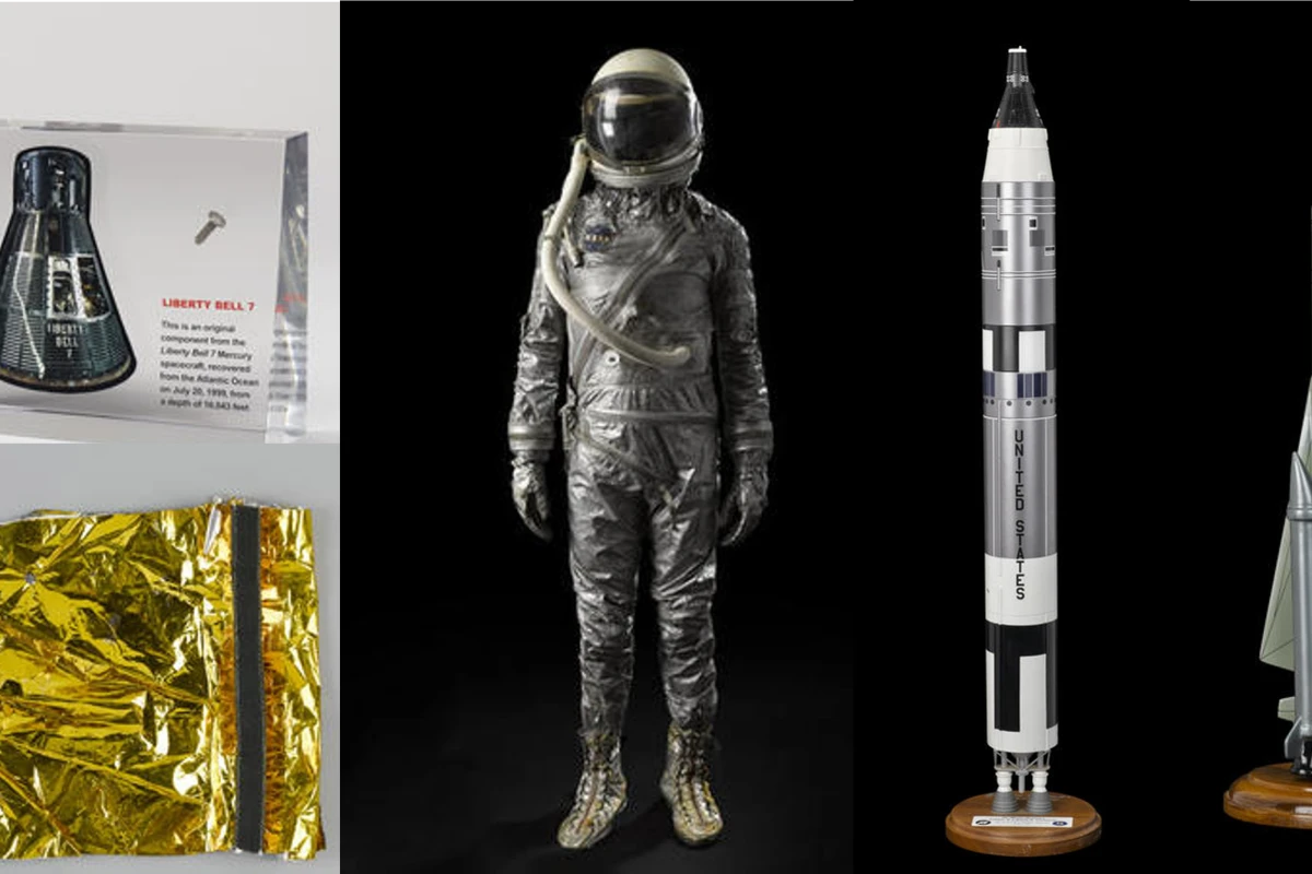 The sale includes memorabilia from the US and Soviet space programs