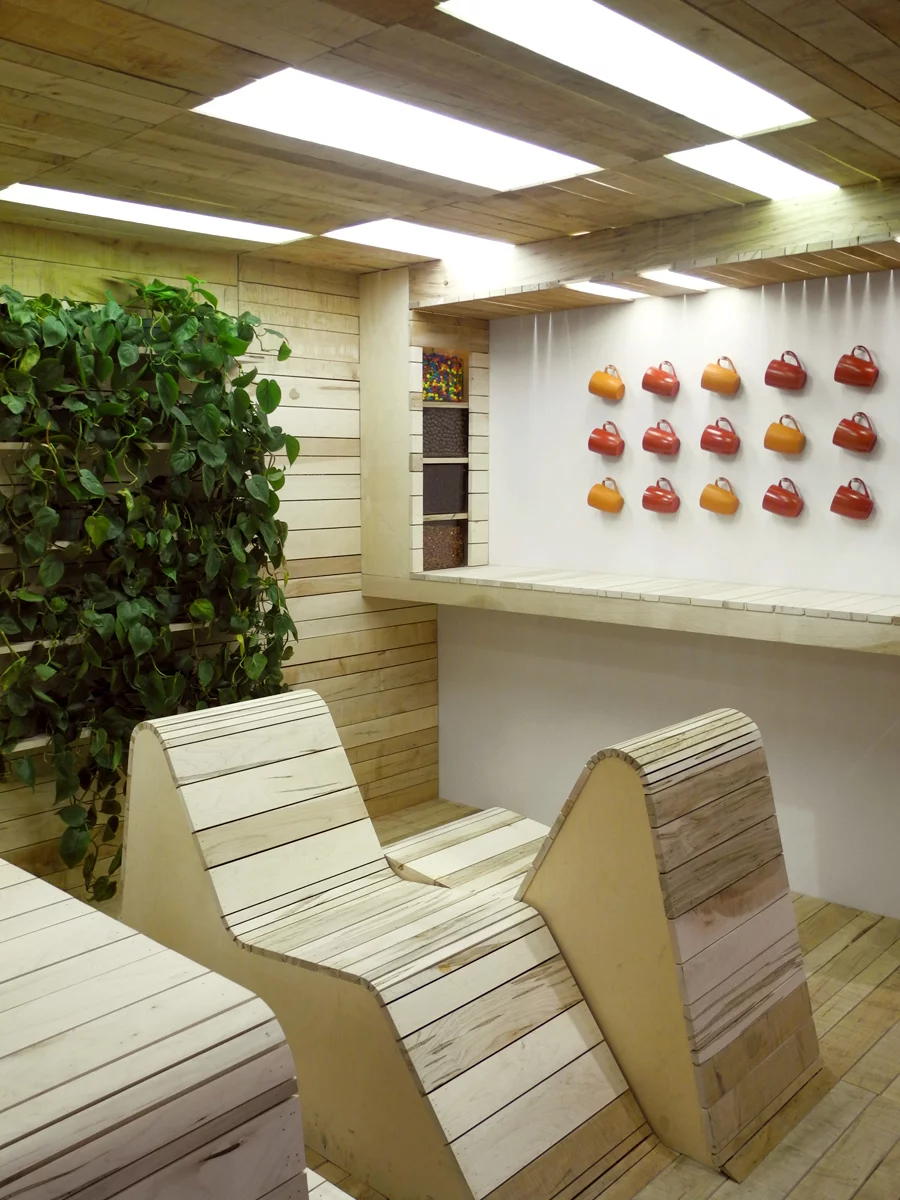 Pop-Up Office could perhaps enable a degree of flexibility seldom seen in an office space (Photo: Shai Gi)