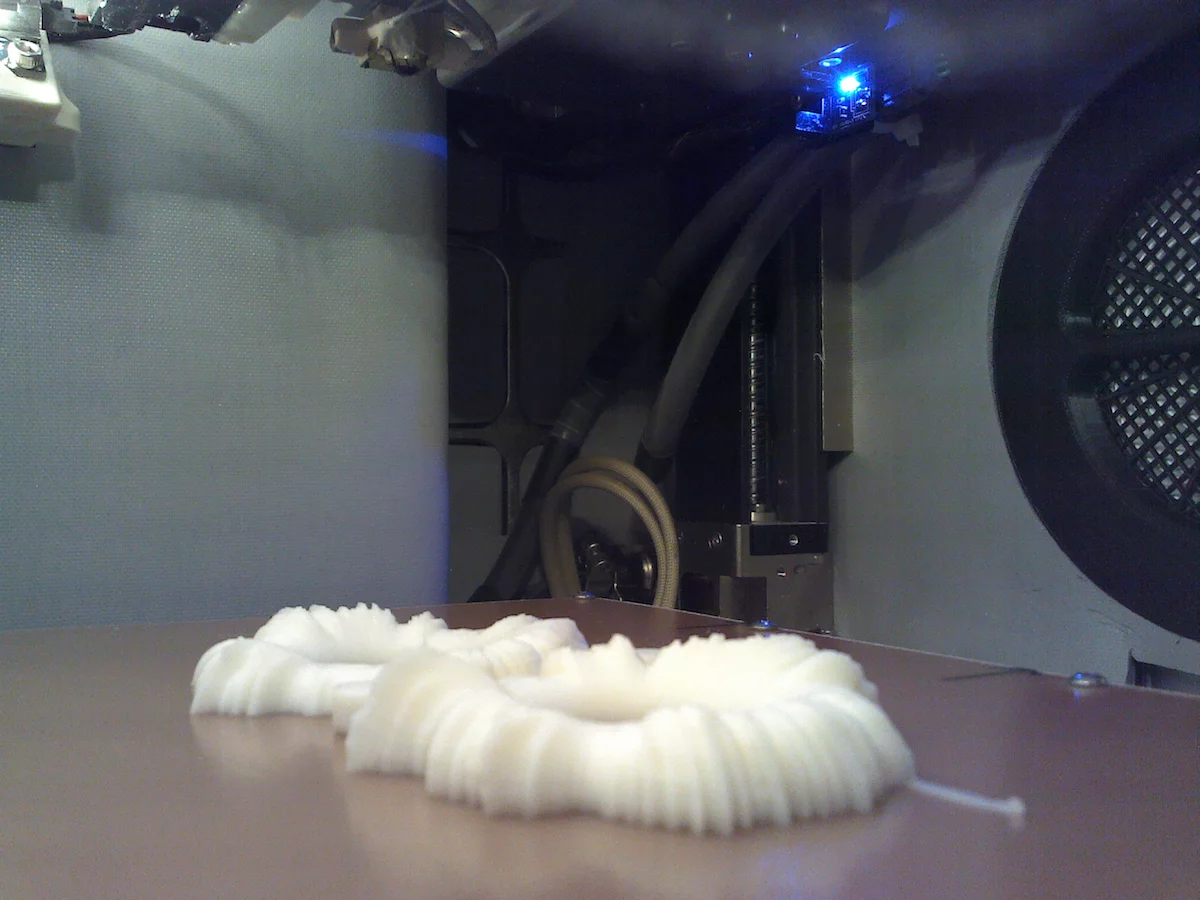 Although a frivolous art project, the project highlights how 3D printers could be used to allow astronauts to make their own replacement parts in space, reducing resupply costs and time