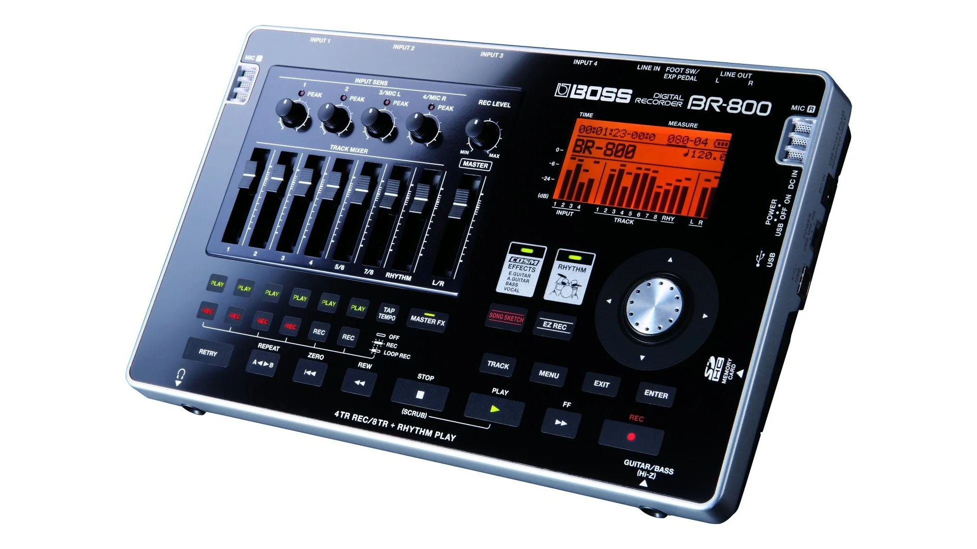 Roland has released the BOSS BR800 portable digital recording studio with a touch sensitive user interface and a host of high-end built-in effects
