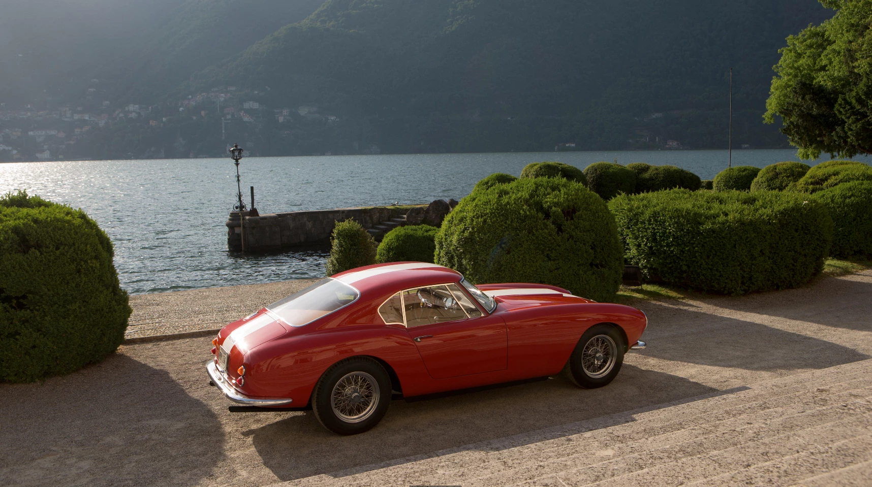 This 1959 Ferrari 250 GT Comp Alloy Berlinetta was one of the legendary seven "interim" cars (in the transition from the 250 GT TdF Berlinetta to the 250 GT SWB Berlinetta) and has been the subject of a no-expense-spared restoration. Such a restoration included finding and purchasing the original motor, sending the chassis to Ferrari where Vaccari e Bosi (the original chassis builder) restored the chassis while Modena's Carrozzeria Autosport Bachelli & Villa did the body.