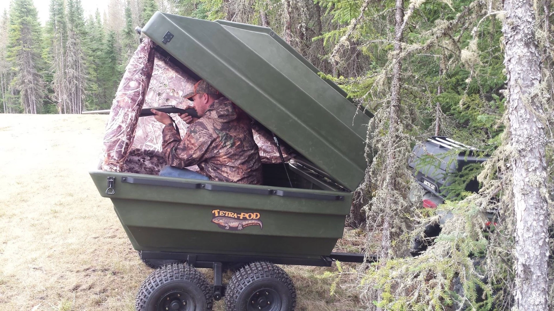 The Tetra-POD doubles as a hunting blind