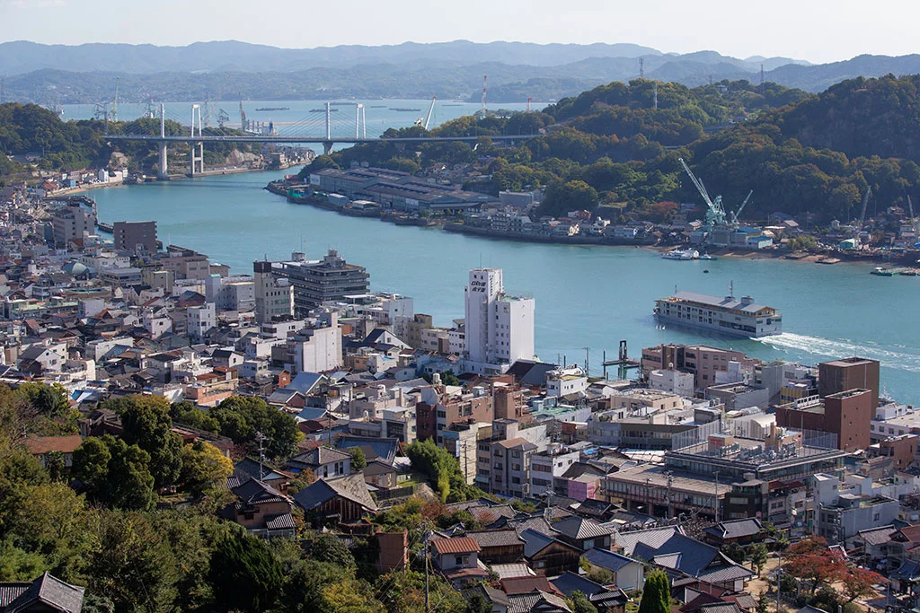 The Guntu floating hotel is located on the Seto Inland Sea of Japan