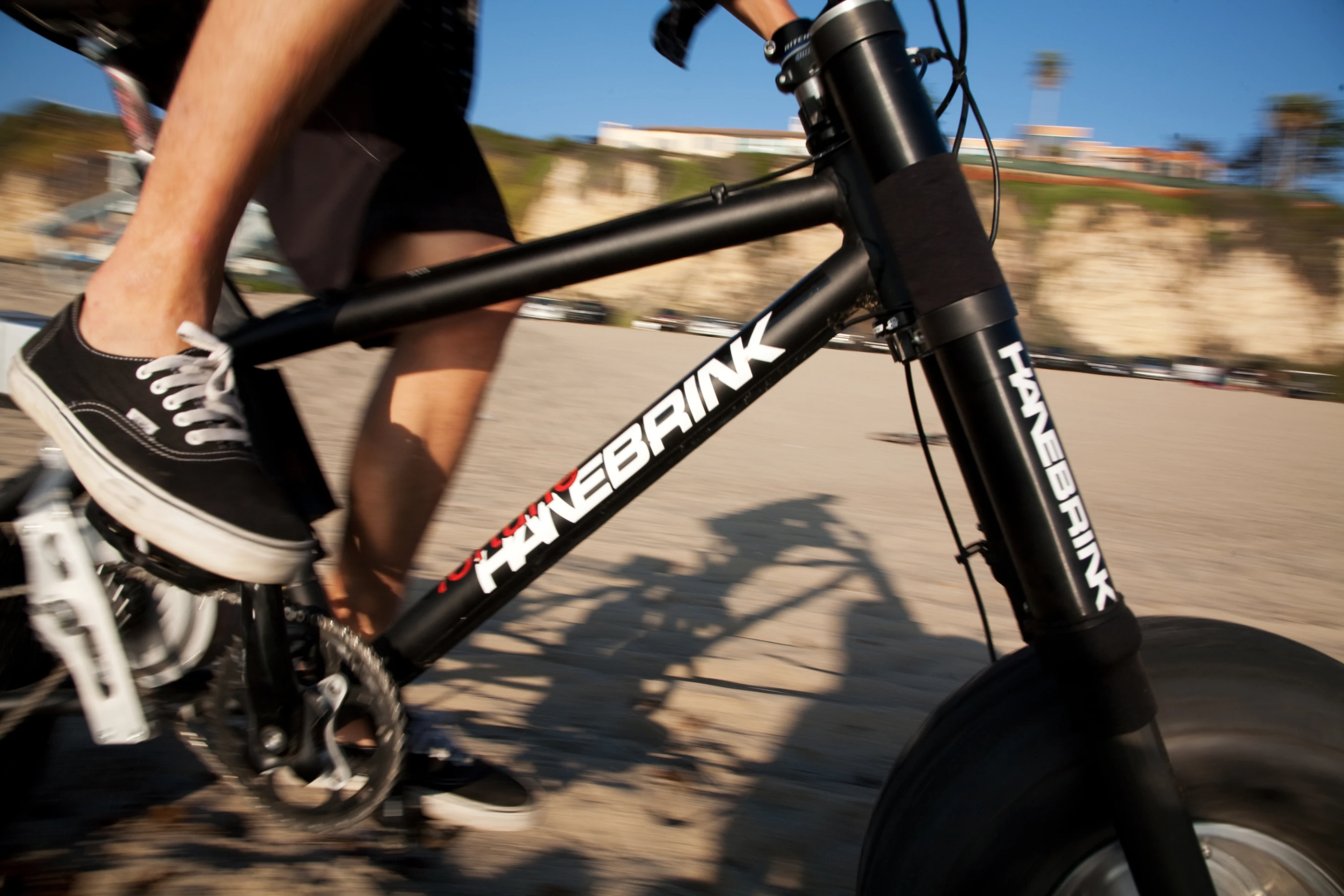 Those chunky tires help riders take sand dunes with ease