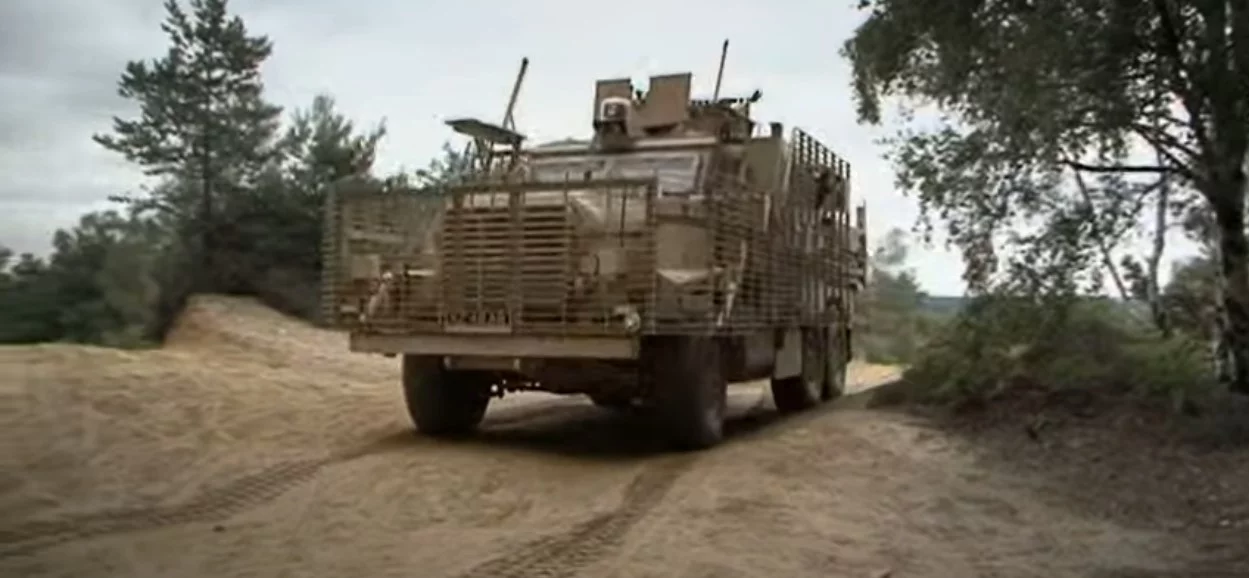 The Raytheon UK laser will be fitted to a Wolfhound vehicle like this one