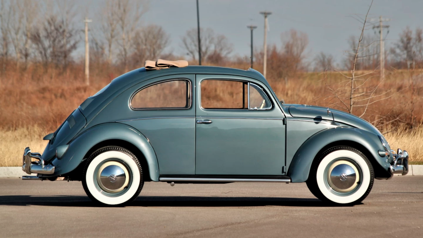 This 1956 Volkswagen Beetle sold for $55,000 at Mecum's 2022 Kissimmee sale on 15 January 2022