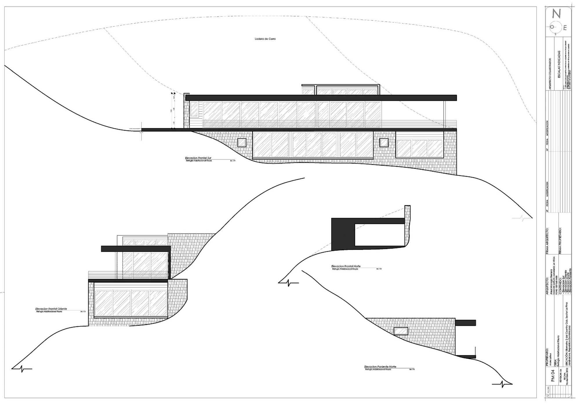 Architectural drawing of the RD House (Image: Vasho)
