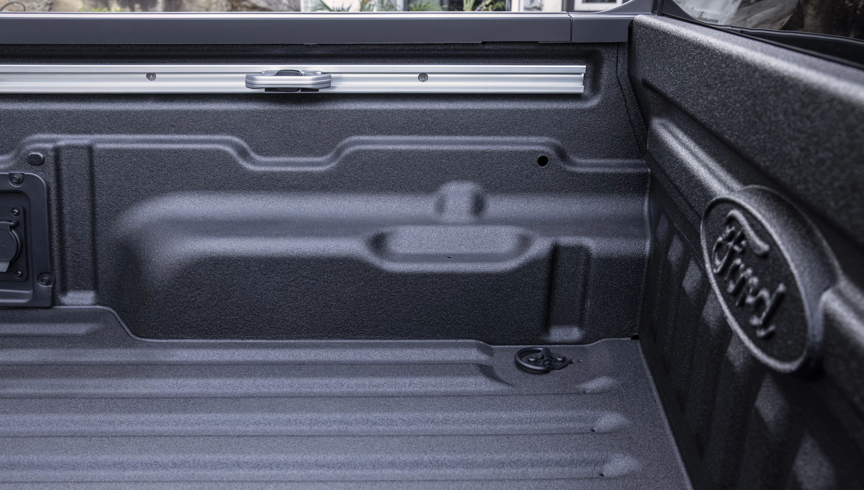 Slots on the Maverick's bed liner allow standard construction lumber like 2x4 and 2x6 boards to be used as platforms, dividers and more