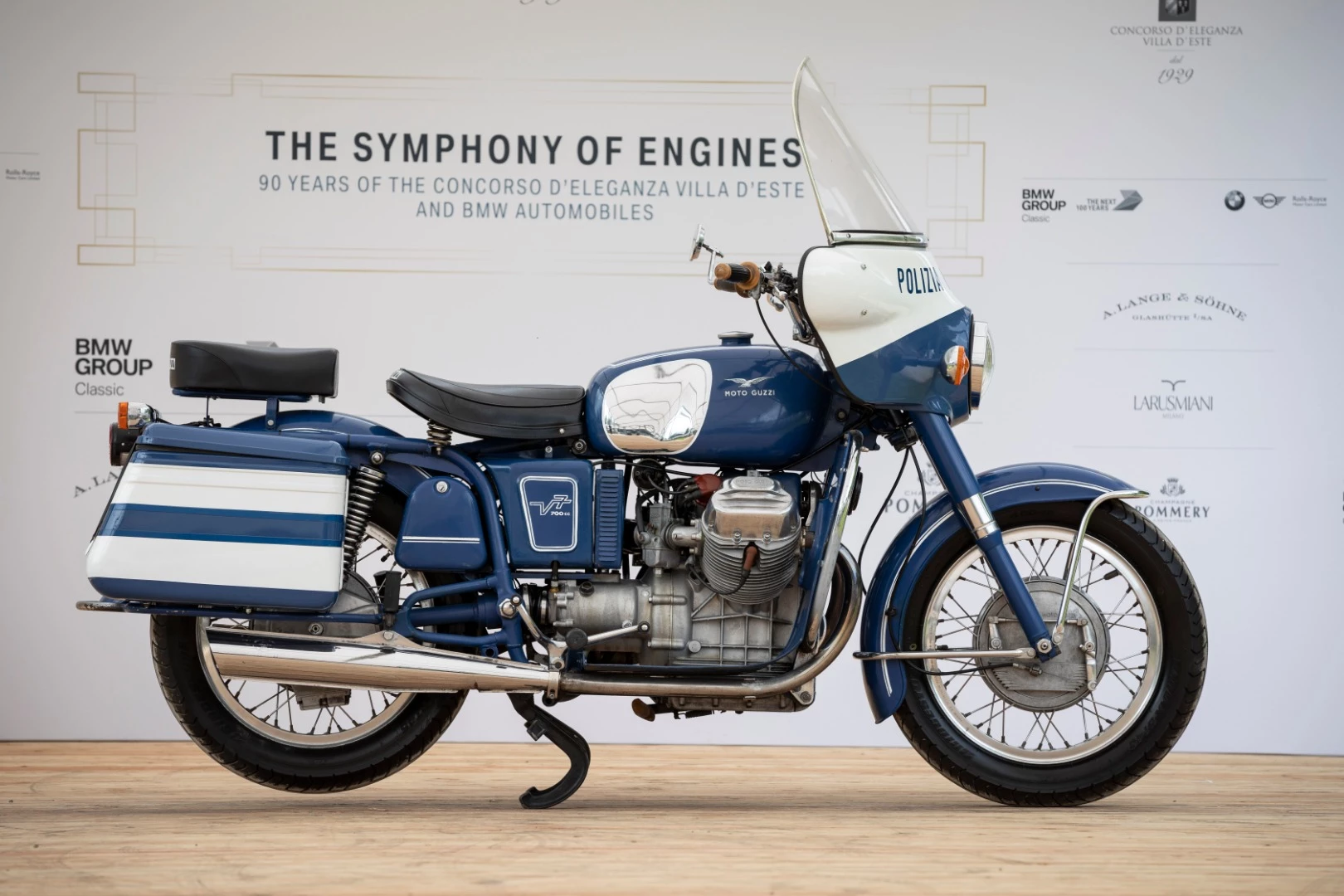 1975 Moto Guzzi V7 703cc Polizia bike, entered by Markus Flasch