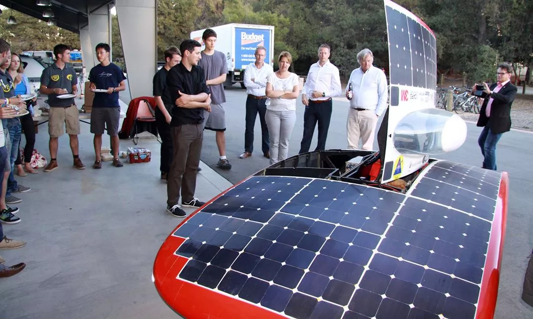Stanford University's entry to the 2015 World Solar Challenge is named Arctan
