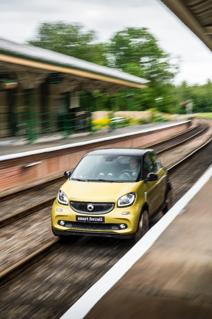 The Smart Forrail seems likely to be one of the oddest auto projects of the year, but the way things are going lately, who knows