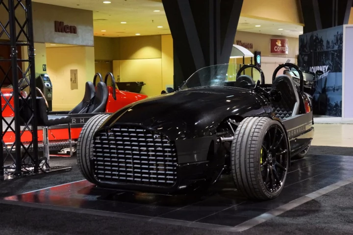 The Vanderhall Edison2 debuted at the 2017 Progressive International Motor Cycle Show in Long Beach, California
