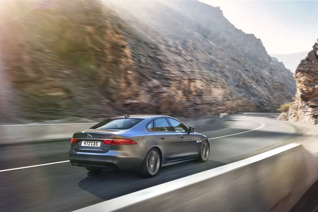 The 2016 Jaguar XF has a choice of horsepower