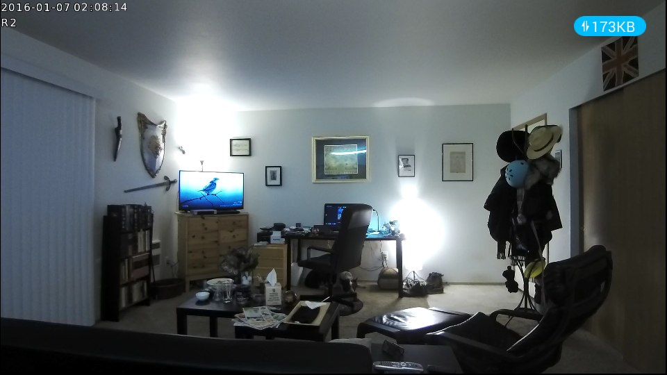 R2 has a wide-angle lens