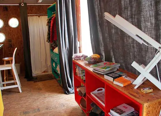 Altogether, the main living area only covers 16 square meters (about 172 square feet)