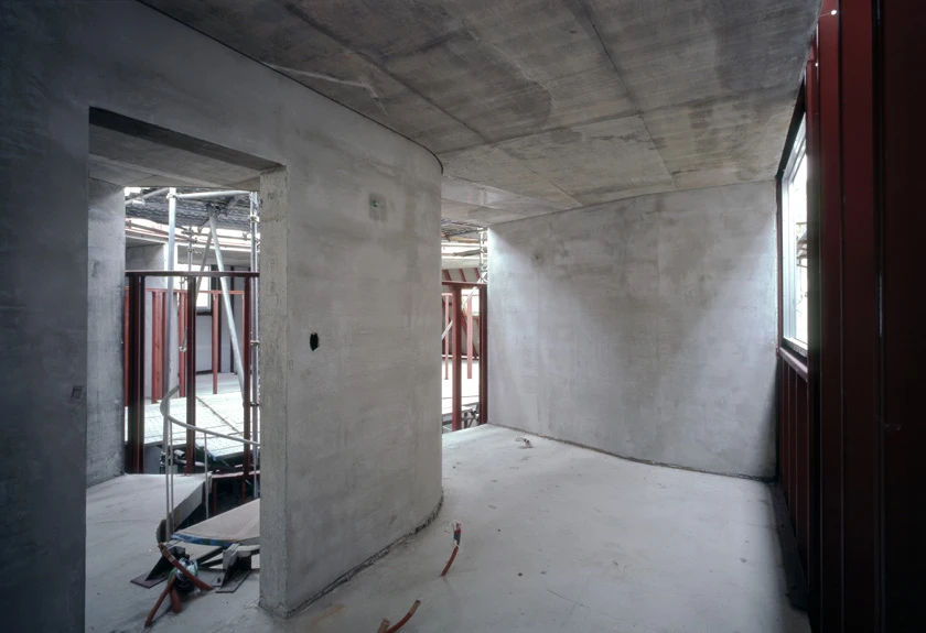 Photography of the apartment interiors reveal incredibly efficient if compact living spaces for one, and the interior layout of the block as a whole is a veritable rabbit warren of a design