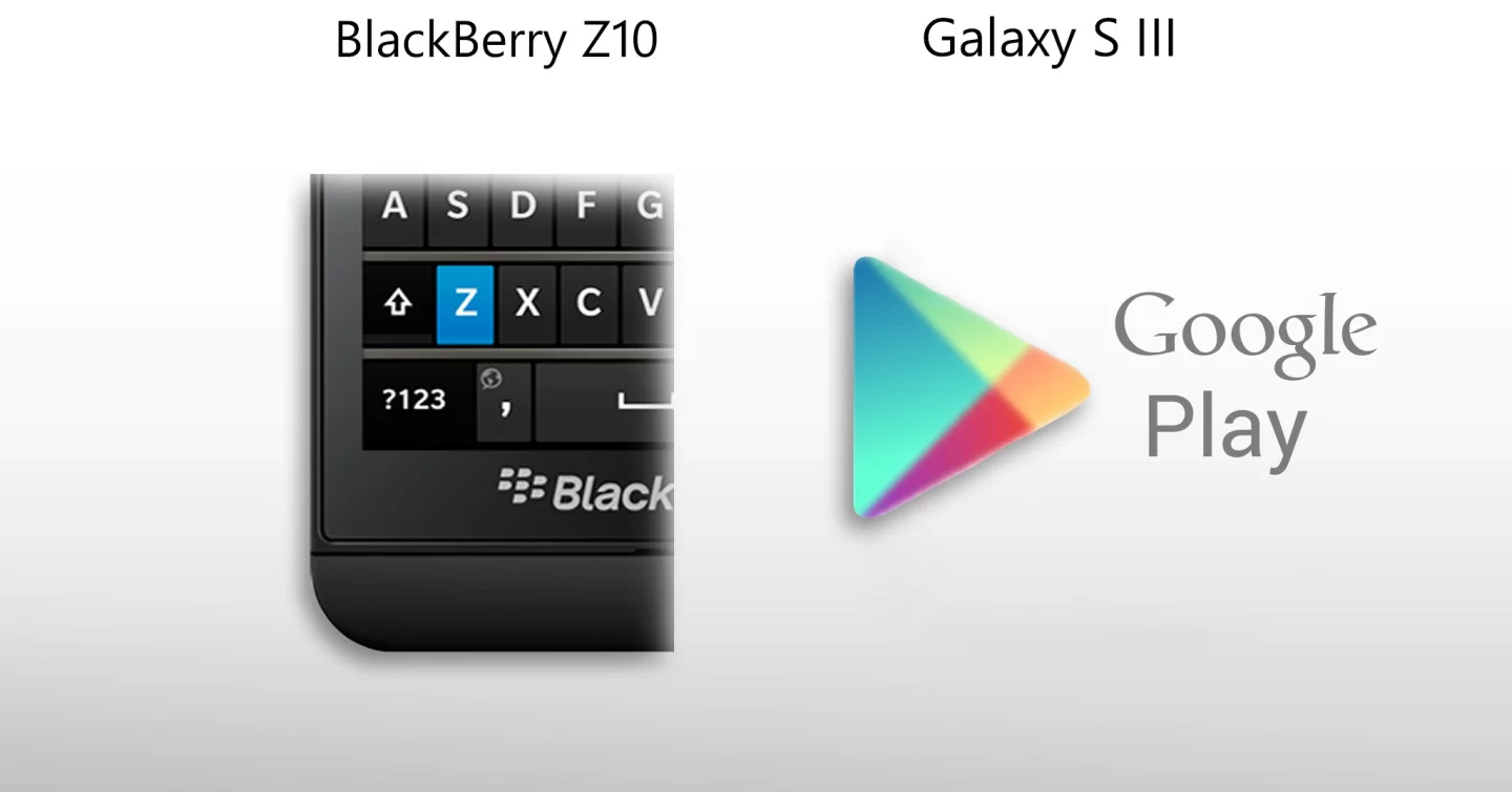 It's a cool new keyboard vs. a vastly superior app library ... hardly a fair fight